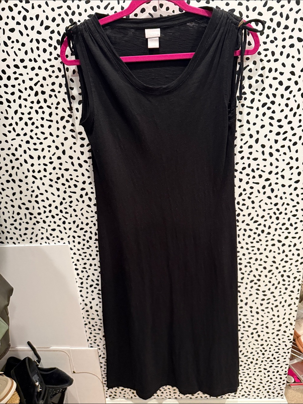 Black Sleeveless Max Dress - Classic Simplicity Chico’s cotton size 4-6